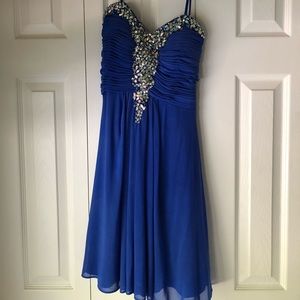 cute short, studded homecoming dress